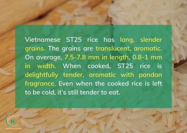 Vietnamese ST25 rice Tastiest rice in the world