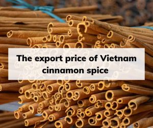 The export price of Vietnam cinnamon spice