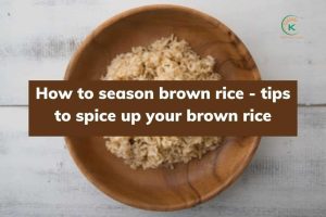 How to season brown rice